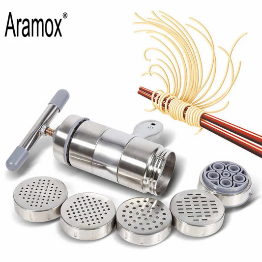 Making Spaghetti Kitchen Tools Manual Stainless Steel Noodle Maker Press Pasta Machine Crank Cutter Fruits Juicer Cookware